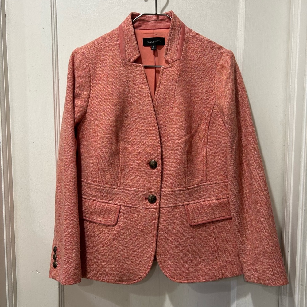 Talbots Pink/Orange Women's Blazer Jacket
